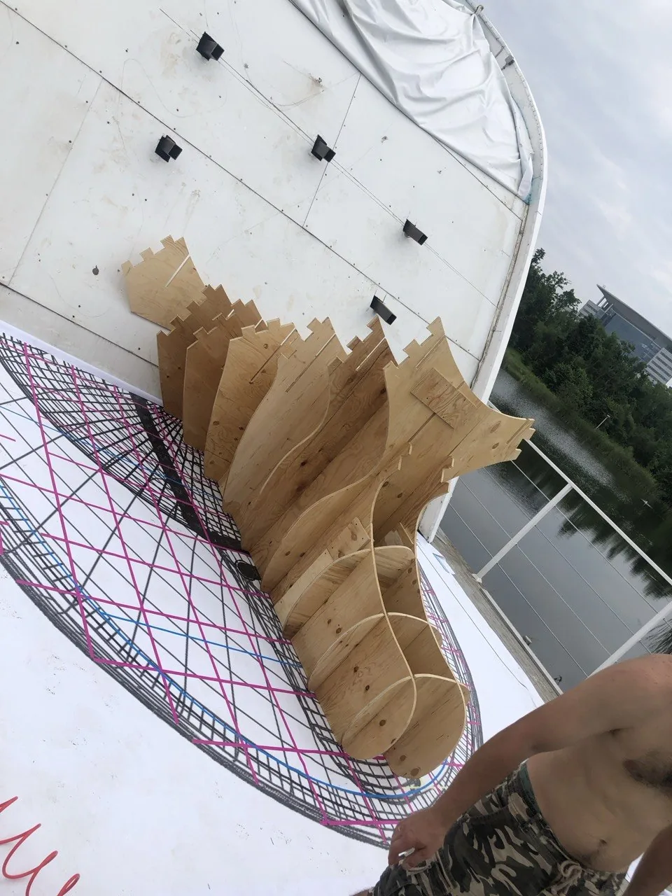 Детали фанерного каркаса газовоза