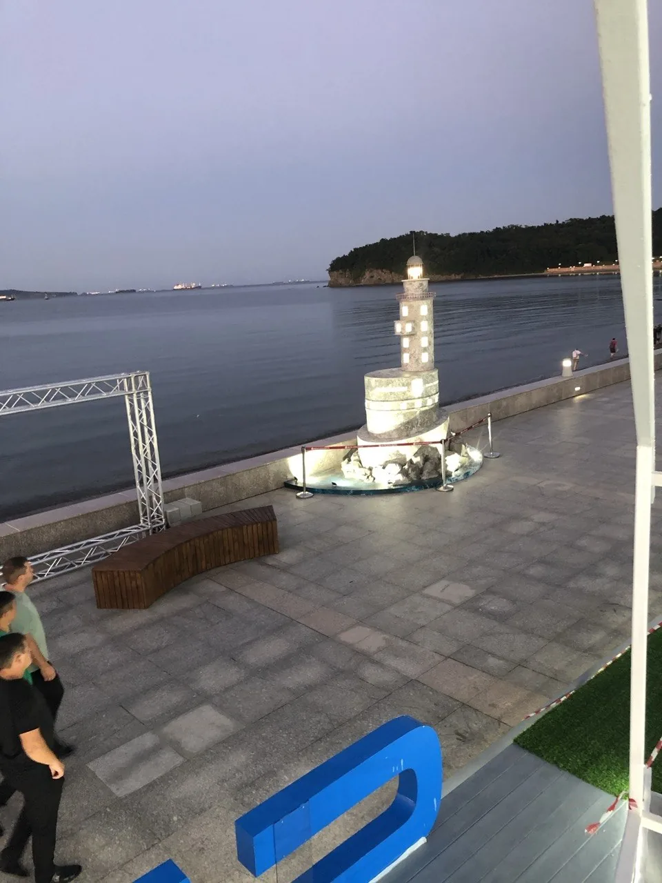 Макет маяка Анива на Улице Дальнего Востока